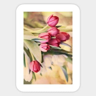 Vintage Tulips Sticker